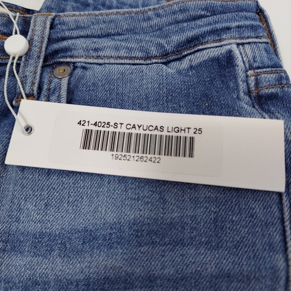 NWT Jonathan Simkhai River High Rise Straight Fray Hem Jeans - Picture 10 of 16